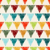 Holidays seamless pattern with colorful flags N2