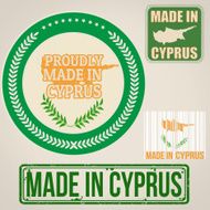 Made in Cyprus stamps and labels