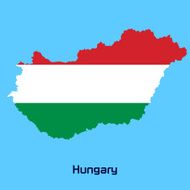 vector map of Hungary