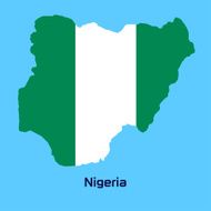 vector map of Nigeria