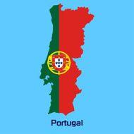 vector map of Portugal