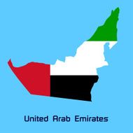 vector map of United Arab Emirates