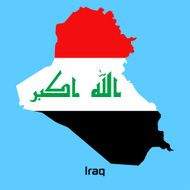 vector map of Iraq