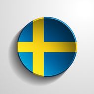 sweden 3d round button N2