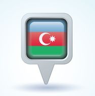 Flag of Azerbaijan vector illustration N11