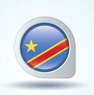 Flag of Democratic Republic the Congo vector illustration N9