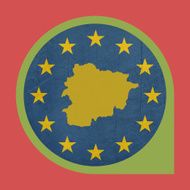 European Union Andorra marker pin