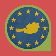 European Union Austria marker pin