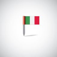 italy flag pin