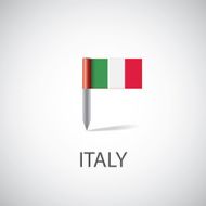 italy flag pin N2