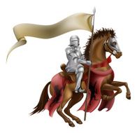 Medieval Knight On Horse N6