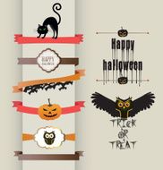 Halloween frames and banners - Illustration