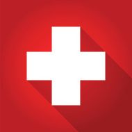 first aid long shadow icon