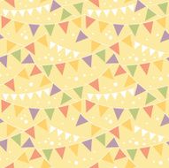 Celebration pennant flags seamless pattern