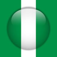 Nigeria Flag Glossy Button