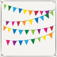 Holiday background with flags