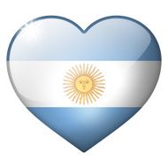 argentina heart button