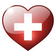 switzerland heart button