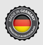 Made in Germany Seal German Flag (Vector Art)