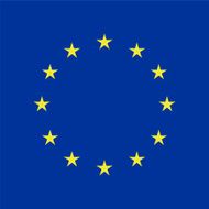 EU flag in closeup N2