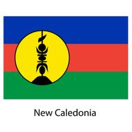 Flag of the country new caledonia Vector illustration