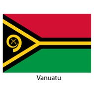 Flag of the country vanuatu Vector illustration