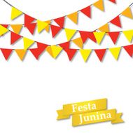 Festa Junina illustration Midsummer holiday Vector illustration