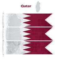 Quatar abstract flag