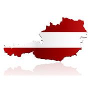 Austria flag map