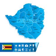 Zimbabwe map