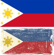 Philippines grunge flag