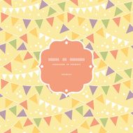 Party Decorations Bunting Frame Seamless Pattern Background
