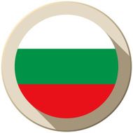 Bulgaria Flag Button Icon Modern