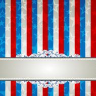 square usa background with stars and decorative frames