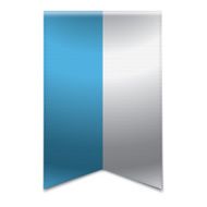 Ribbon banner - flag of san marino