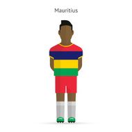 Mauritius football player Soccer uniform