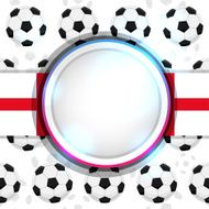 Cover with a soccer ball and the English flag