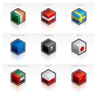 Flag Icons Set Design Elements N22