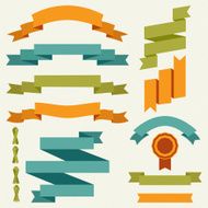 Vector collection of decorative design elements N5
