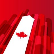Canada Day background Arrows and Maple Leaf