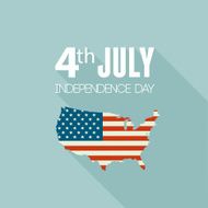 American Independence Day Patriotic background Flat design N3