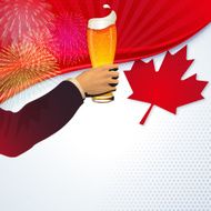 Canada Day background Cheers!