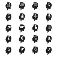 Thinking heads icons N5