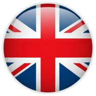 United Kingdom UK England Flag Glossy Button
