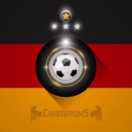 Germany soccer champions flag symbol