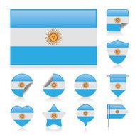 Argentina flag set N2