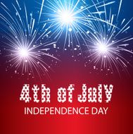 4th of july american independence day celebration vector background