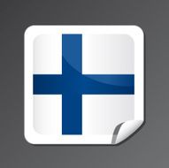 Finnish flag button