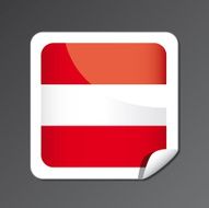 Austria flag button N3