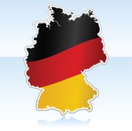 Germany map with flag N13